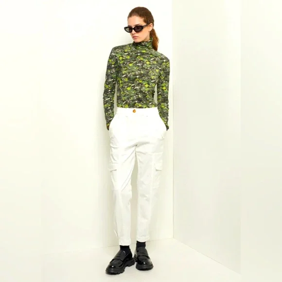 Derek Lam 10 Crosby ELIAN UTILITY PANTS$295COLOR: WASHED WHITE
